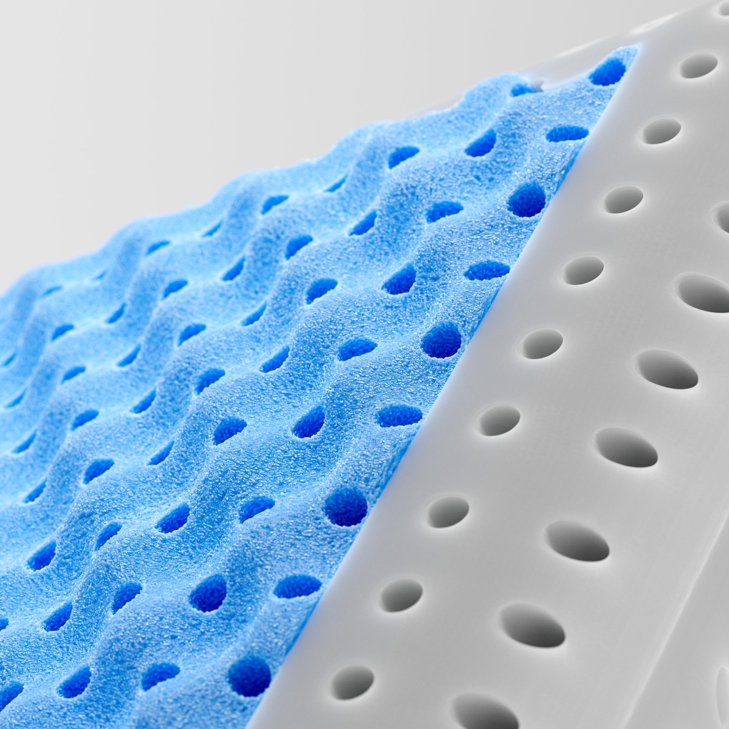 airxleep Kissen – perforierter Memory-Foam-Kern mit Belüftungsnoppen für aktive Luftzirkulation
